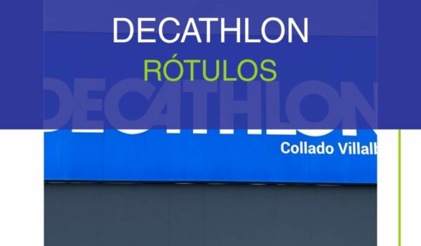 Rotulación exterior para Decathlon